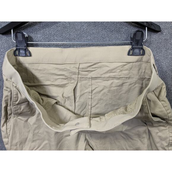 Fabletics The High Side Pants Mens 34x27 Chinos Khaki Stretch Tan Flat Front - Picture 9 of 11